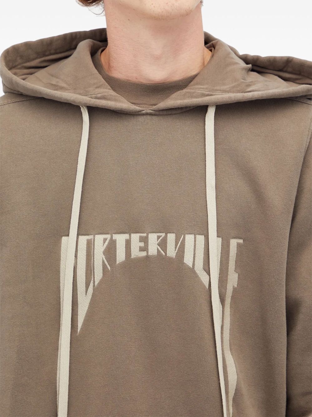 logo-embroidered hoodie - 4