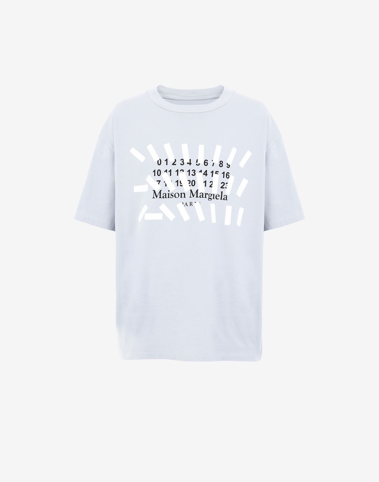 Tape print oversized T-shirt - 1