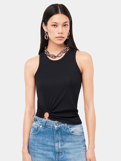 Paco Rabanne BLACK TANK TOP WITH SIGNATURE PIERCING outlook
