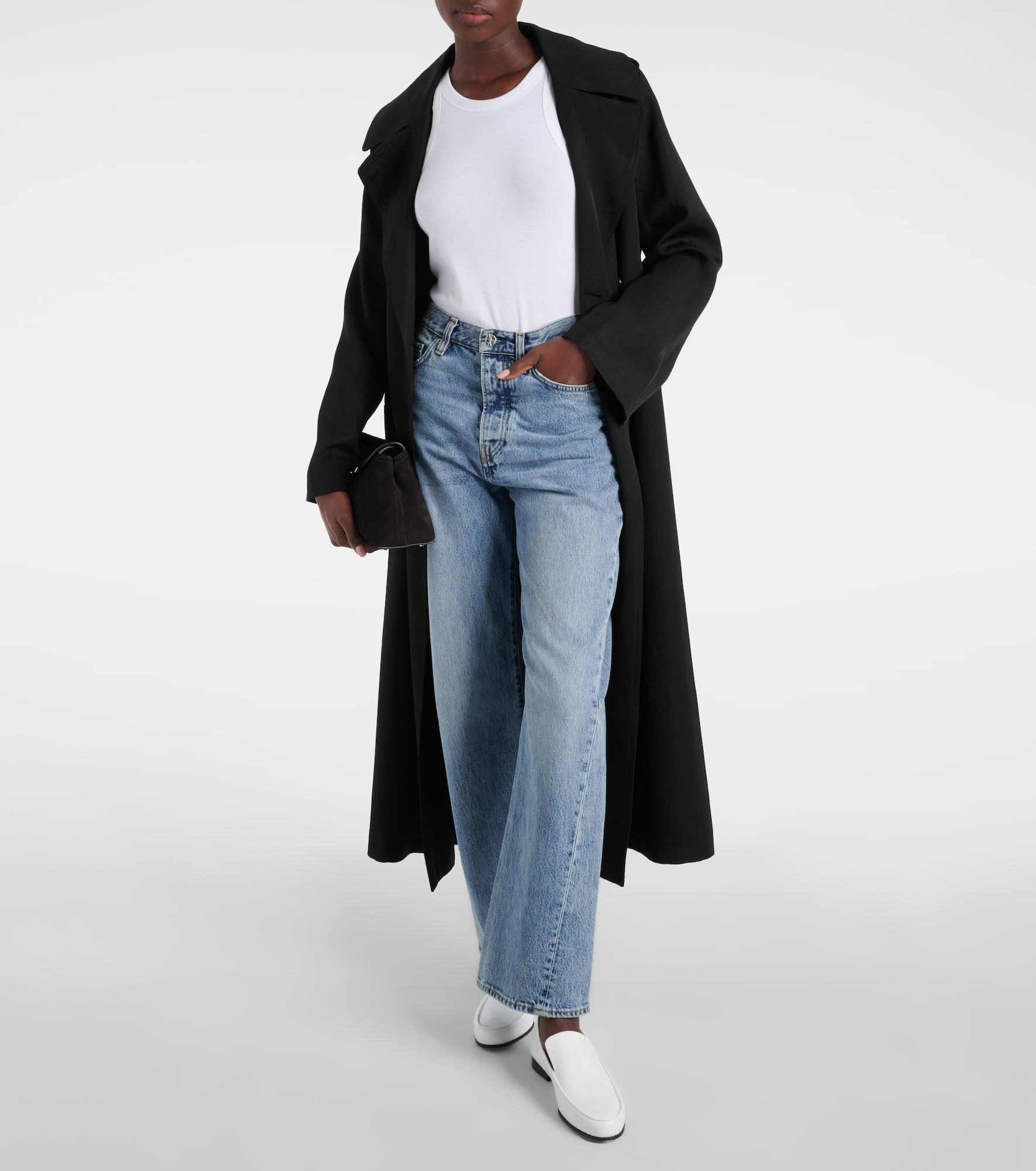 The Oval croc-effect leather loafers - 2