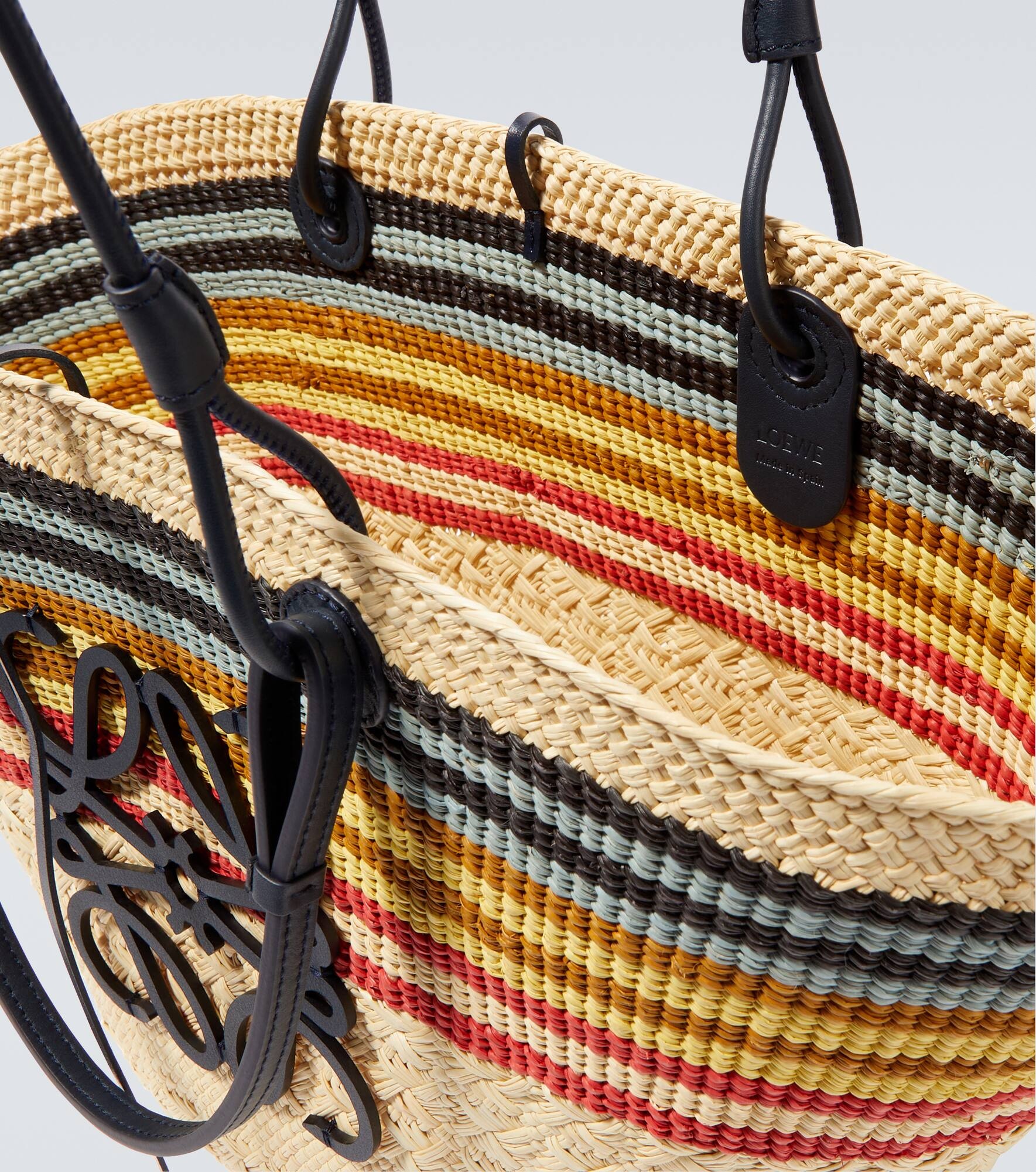 Paula's Ibiza Anagram Medium basket bag - 4