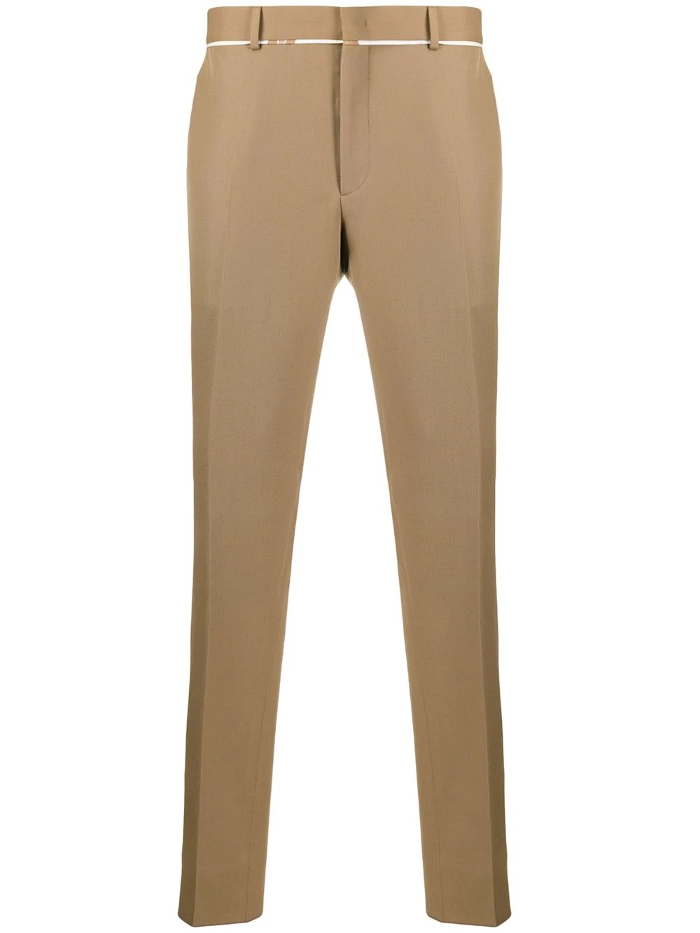 contrast trims trousers - 1