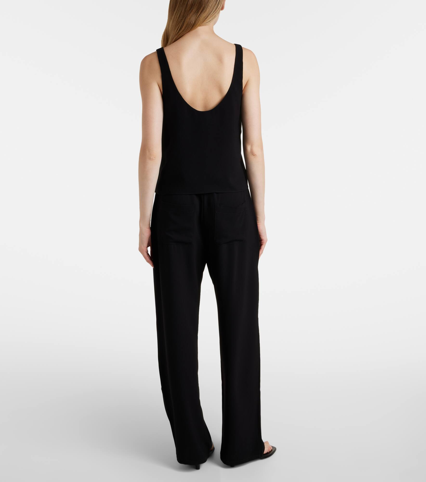 Ari cropped crêpe tank top - 3