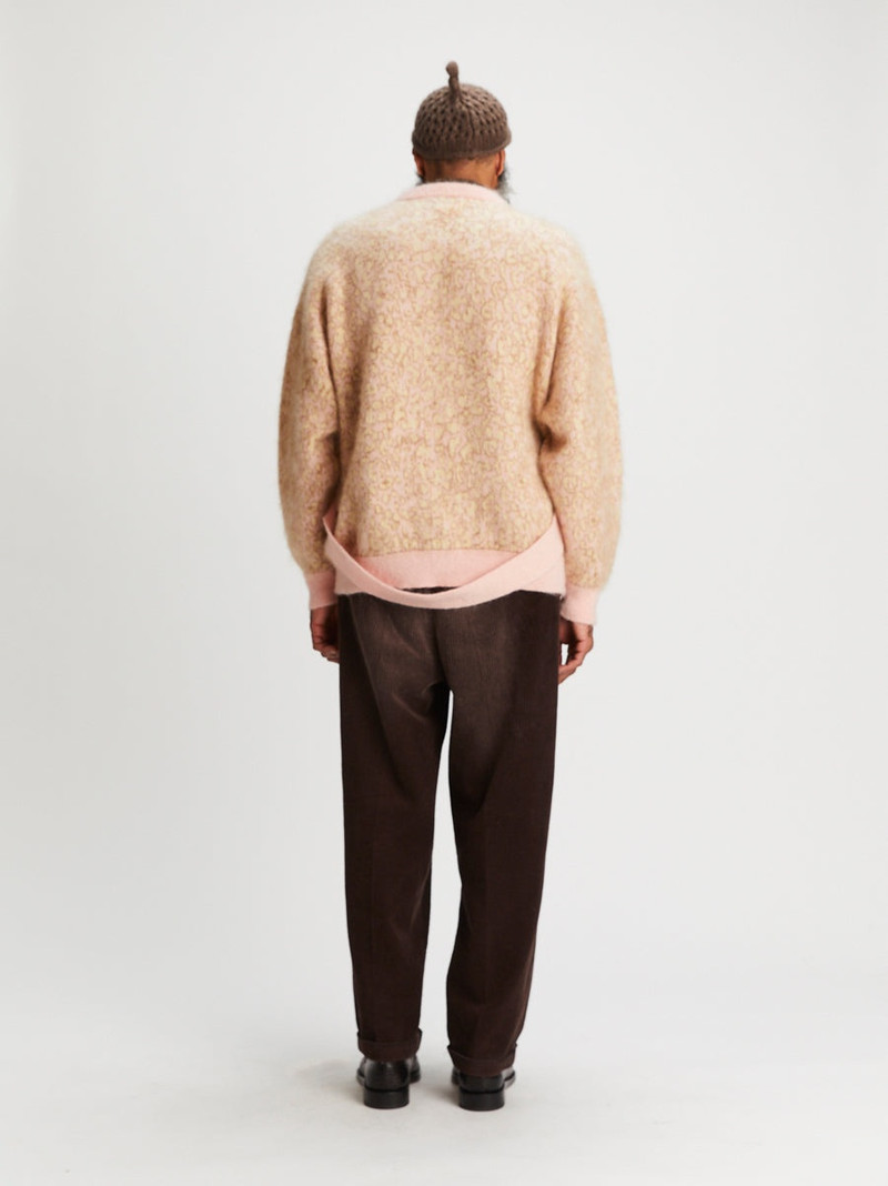 Stray Cardigan Pink Beige Pois 4