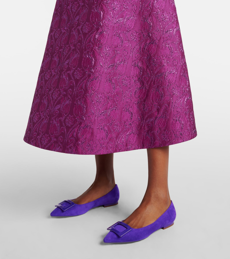 Gommettine suede ballet flats 4