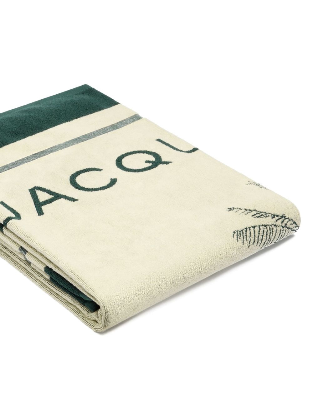 logo-jacquard beach towel - 2