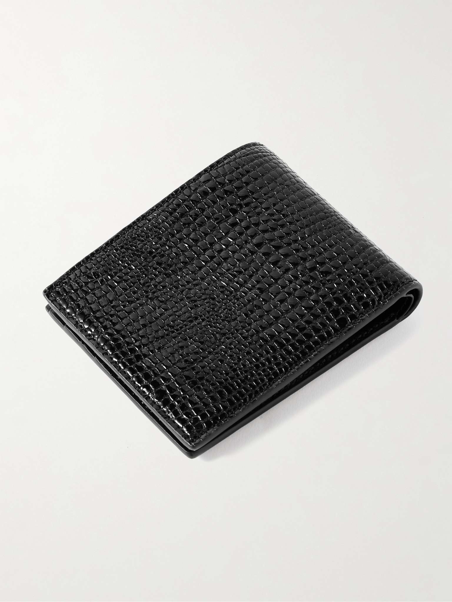 Snake-Effect Leather Bifold Wallet - 3