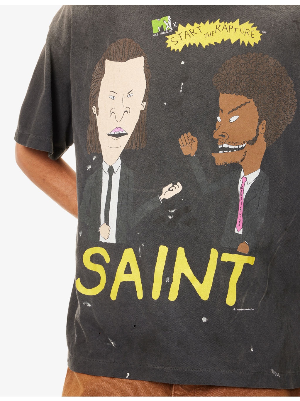 Beavis Head Crewneck Cotton-Jersey T-Shirt - 5