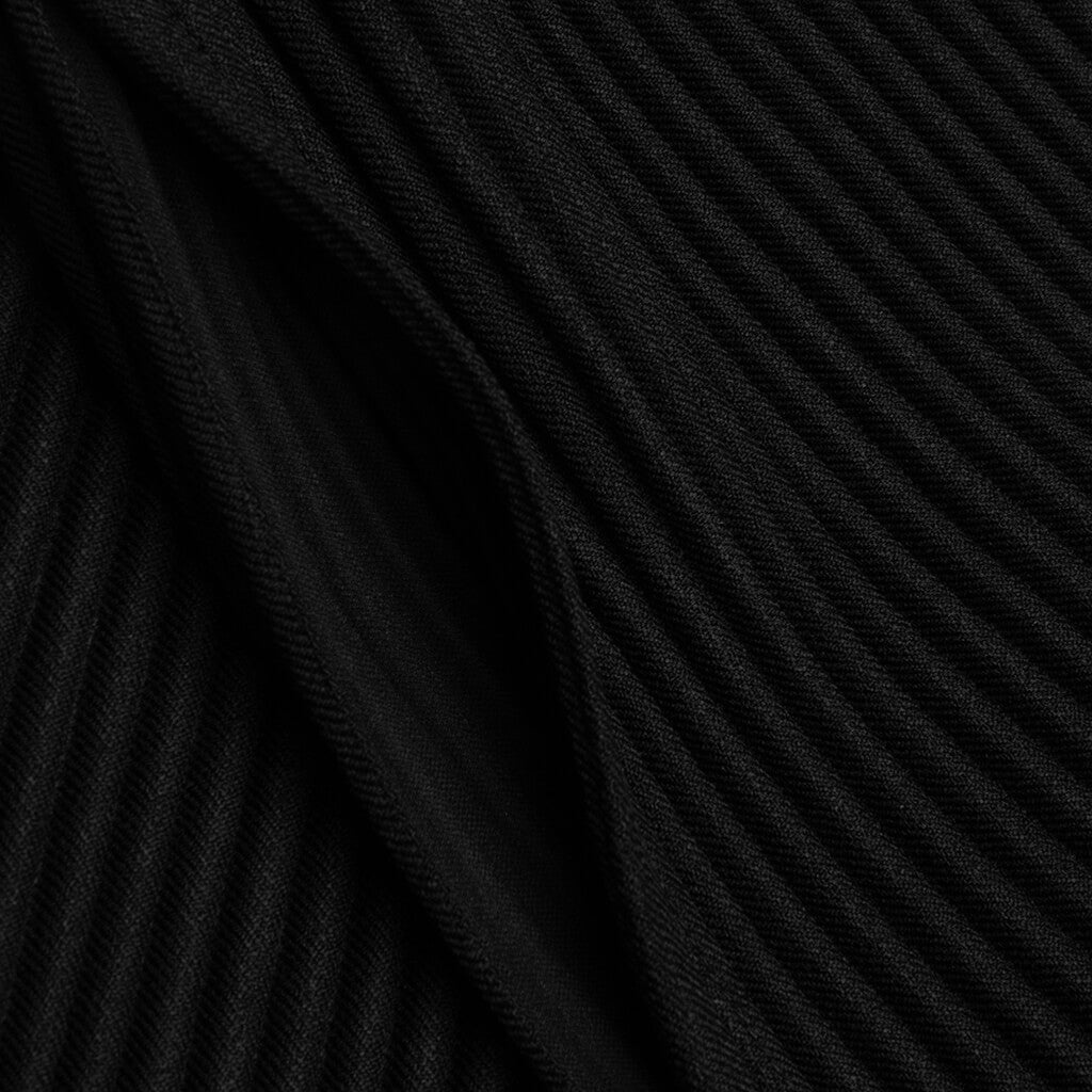 WOOL LIKE LIGHT PANTS - BLACK - 3