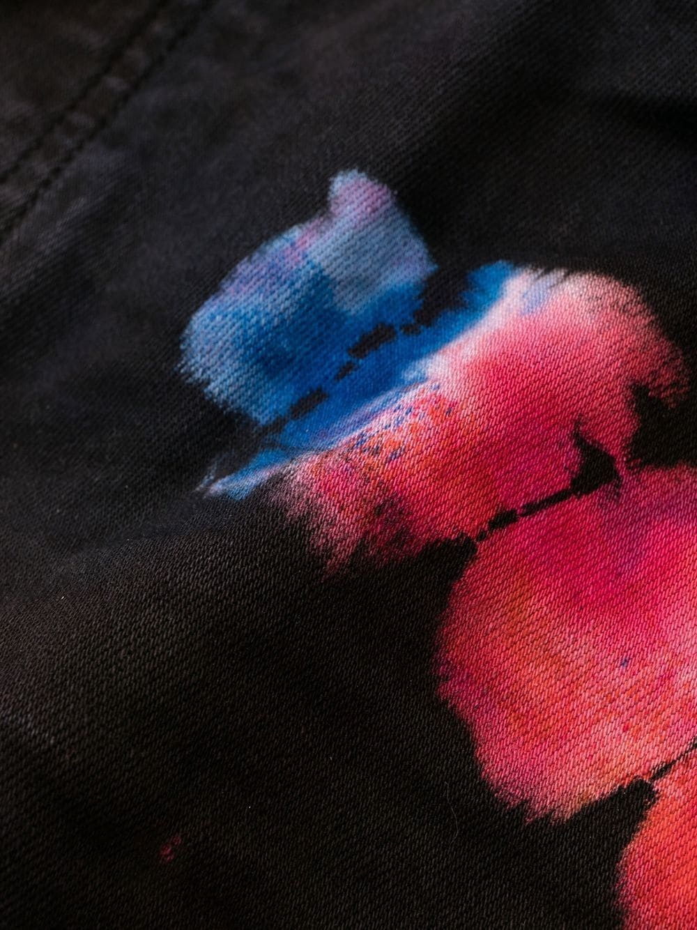 tie-dye print skinny jeans - 6