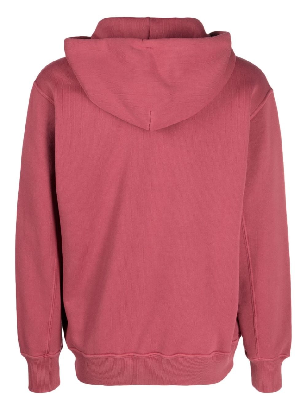 logo-patch cotton hoodie - 2