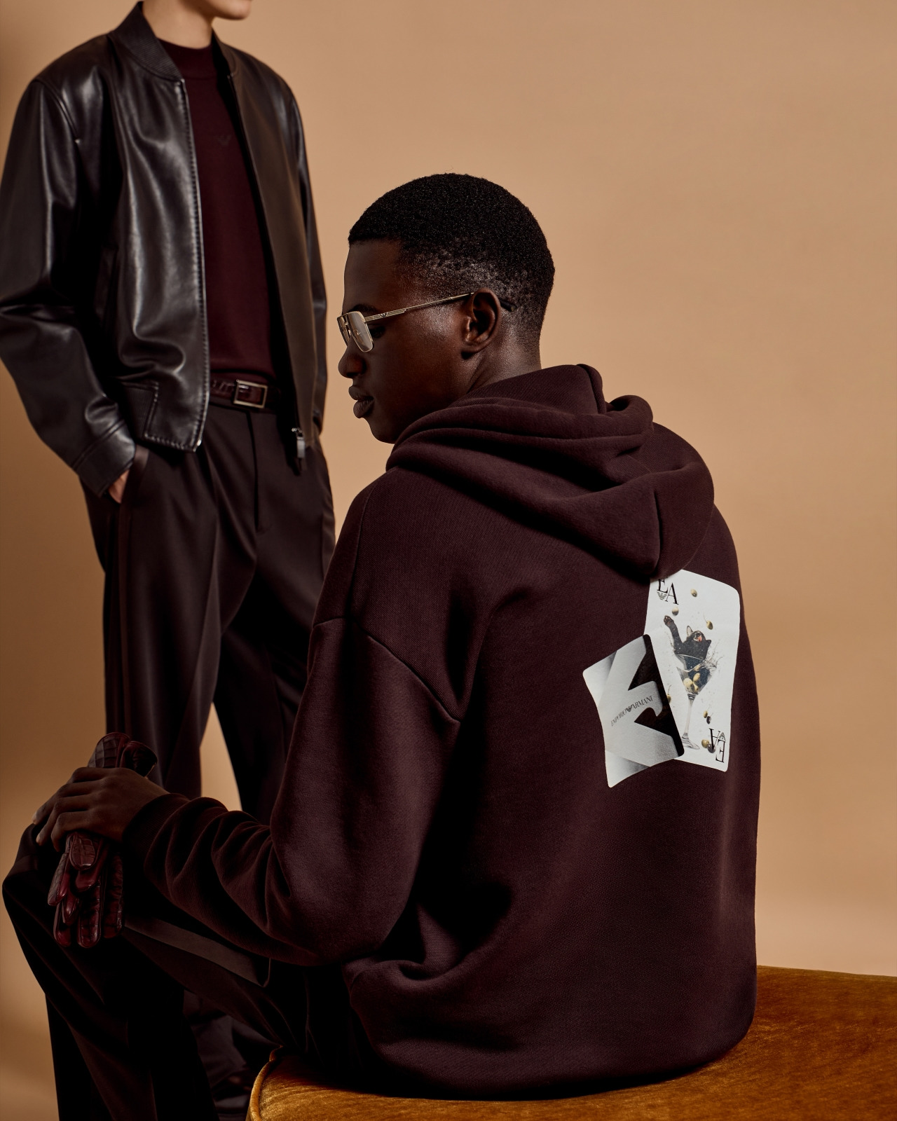 ASV JERSEY TWILL SWEATSHIRT WITH A PLAYING CARDS PRINT - 6