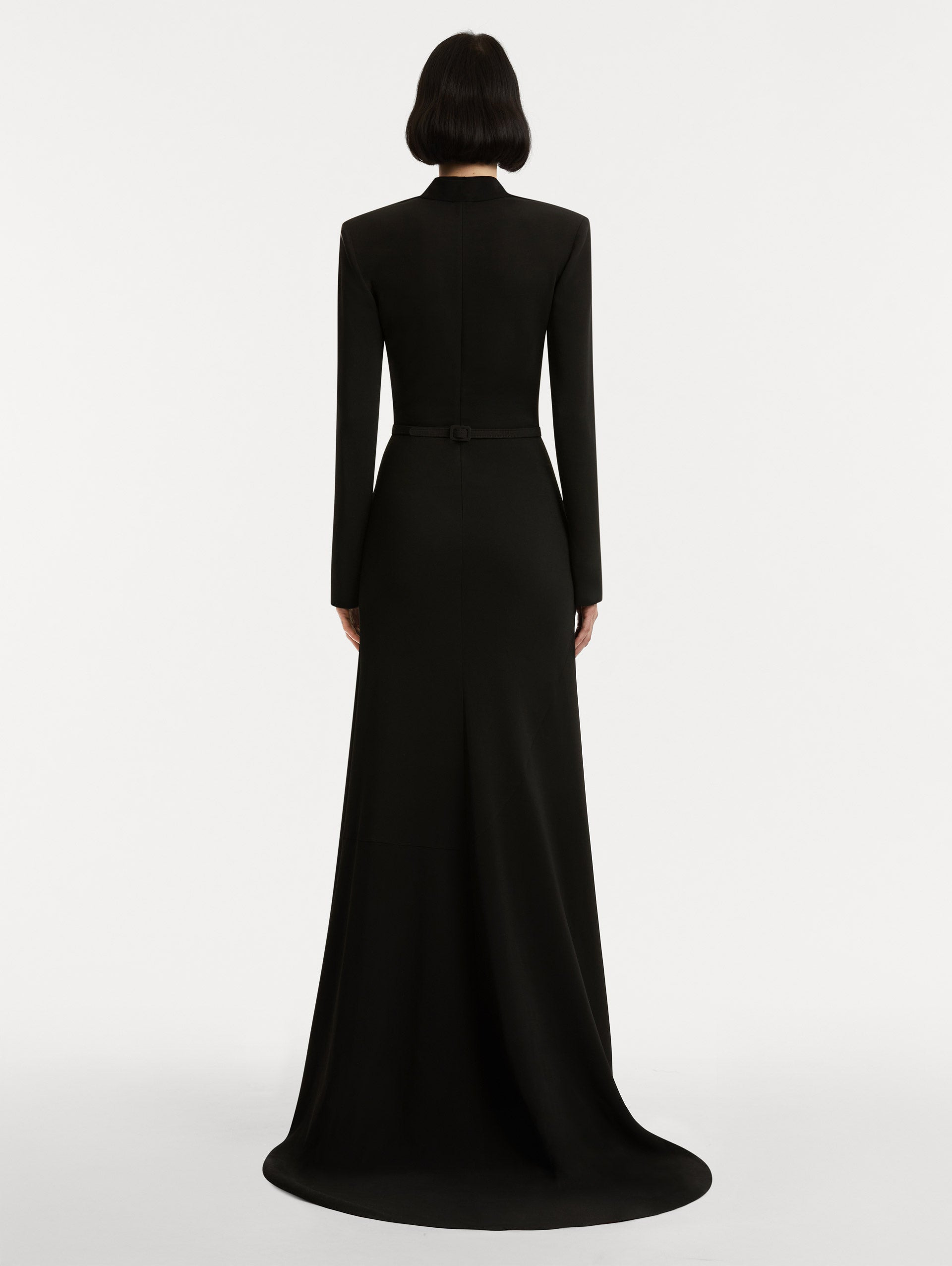 PEONY BELT CADY GOWN - 3