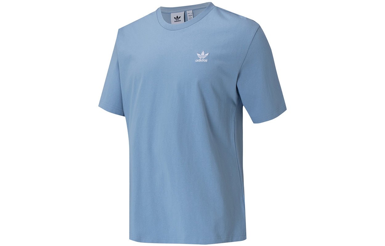 adidas originals B+f Trefoil Tee Logo Sport Round Neck Short Sleeves T Shirt Men s Blue H37747 - 2