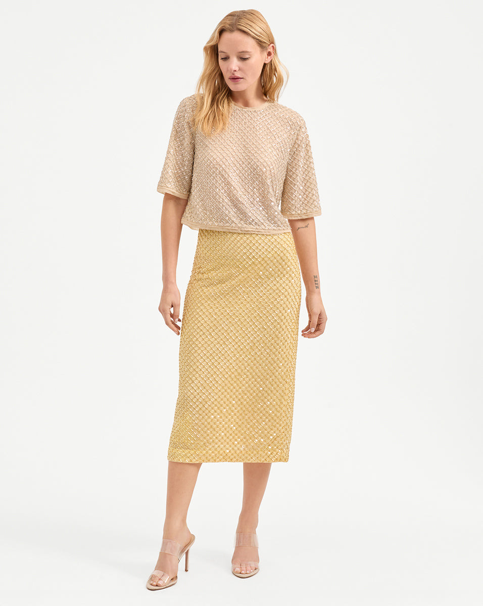 NOVALIE BEADED TOP - 6