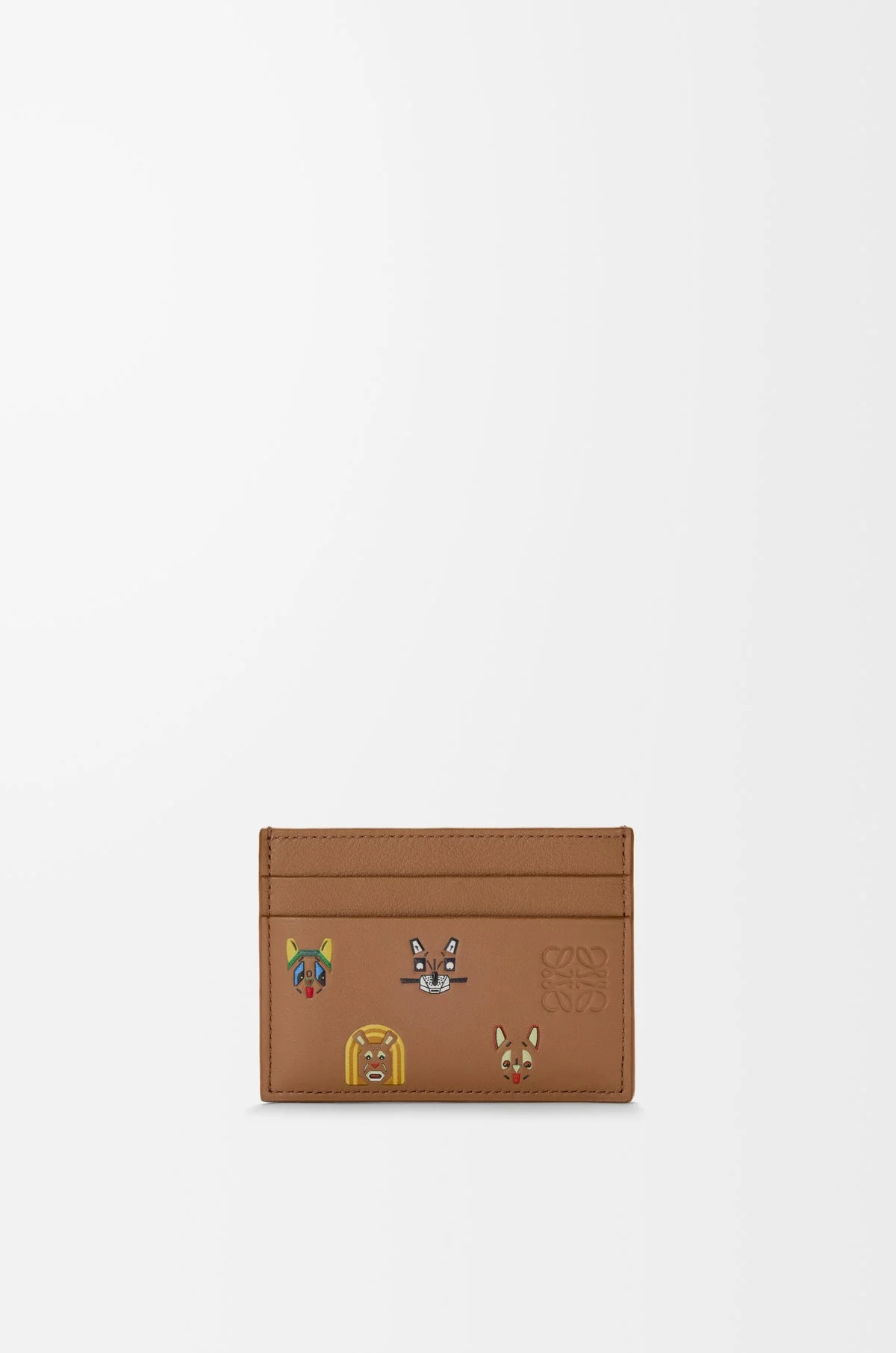 Loewe Cats Leather Cards Holder - 1