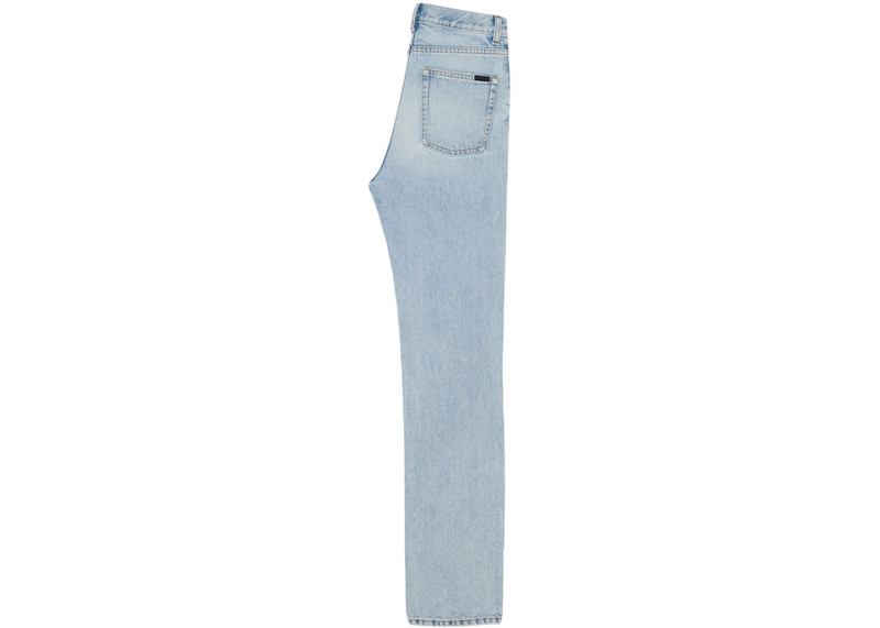 SAINT LAURENT Saint Laurent Women's Janice Denim Jeans Clear Sky Blue outlook