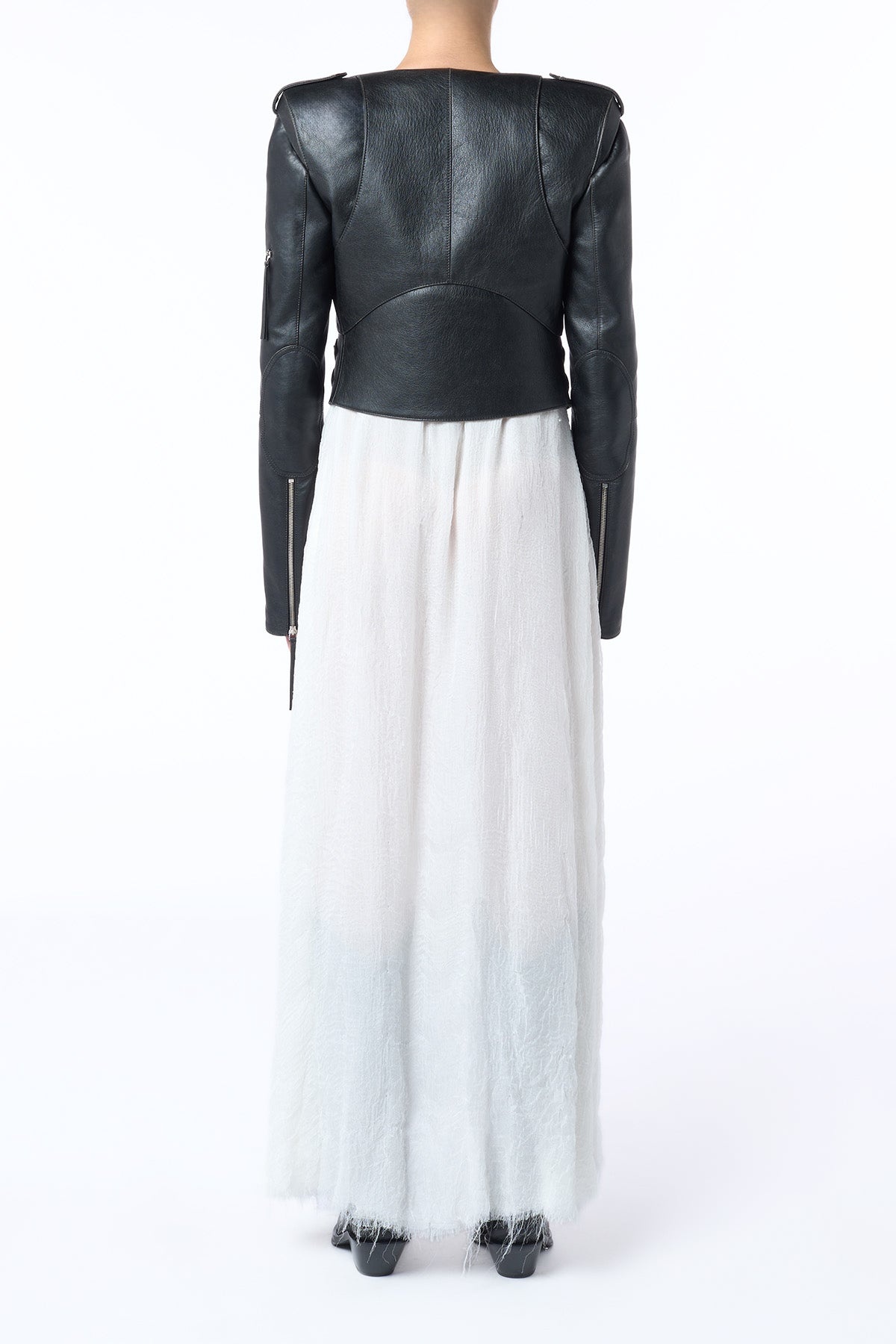 Phanes Moto Jacket in Black Leather - 6