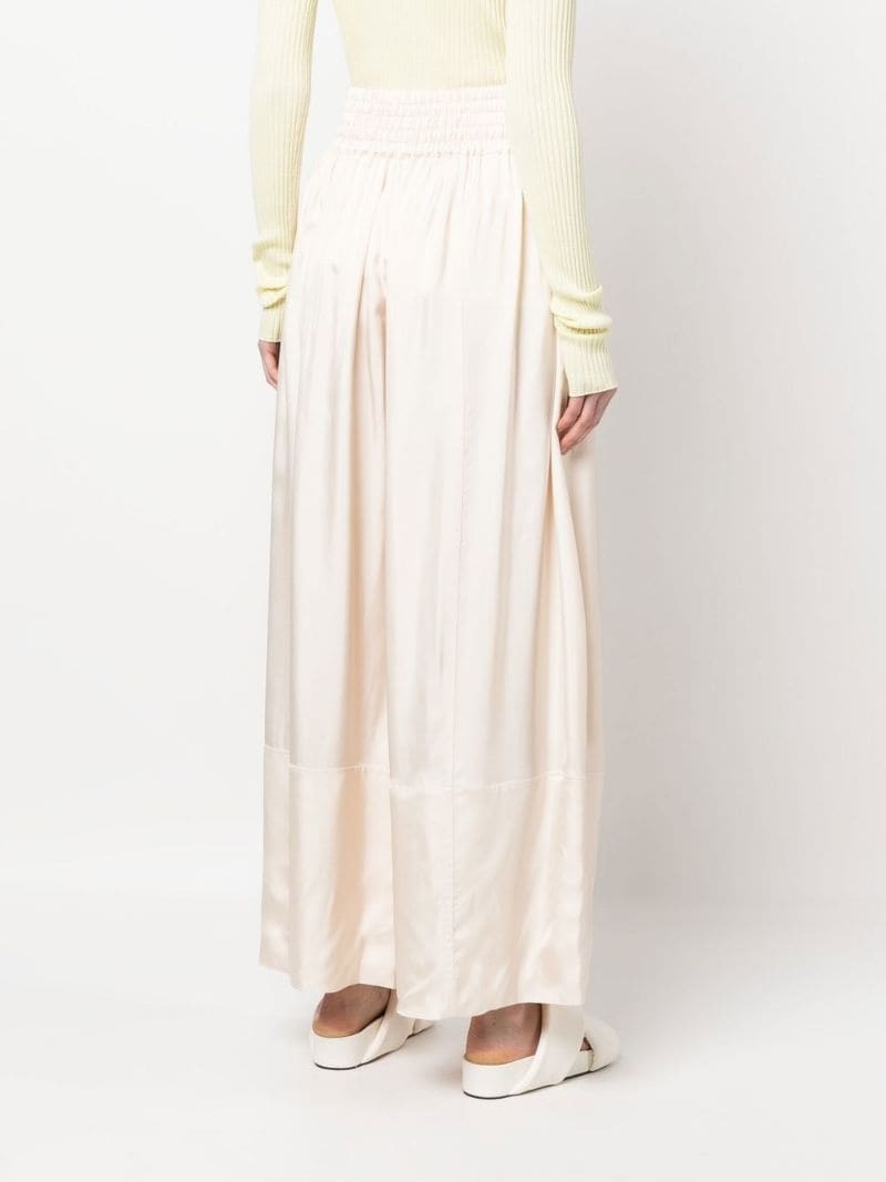 pressed-crease palazzo pants - 4