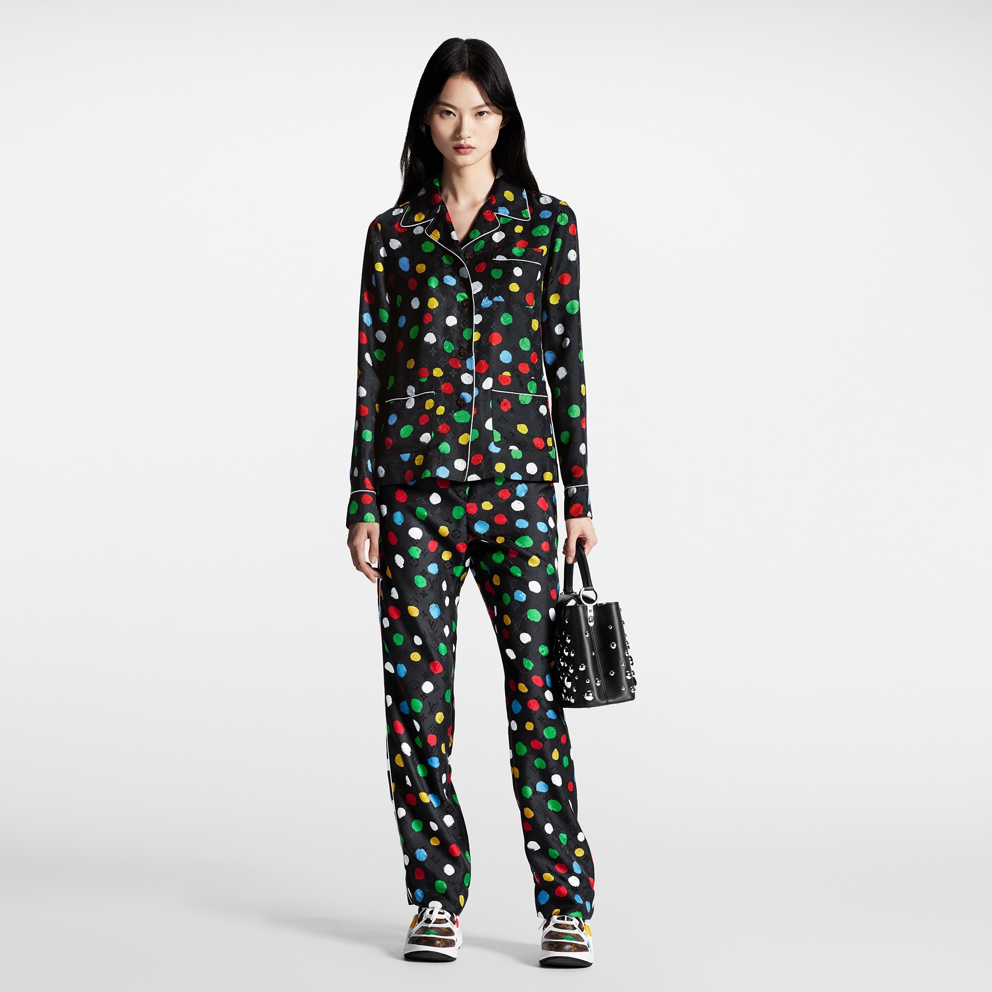 LV x YK Painted Dots Pajama Pants - 2