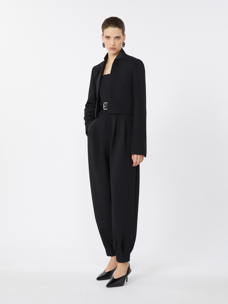 Max Mara TESORO Cropped sable jacket outlook