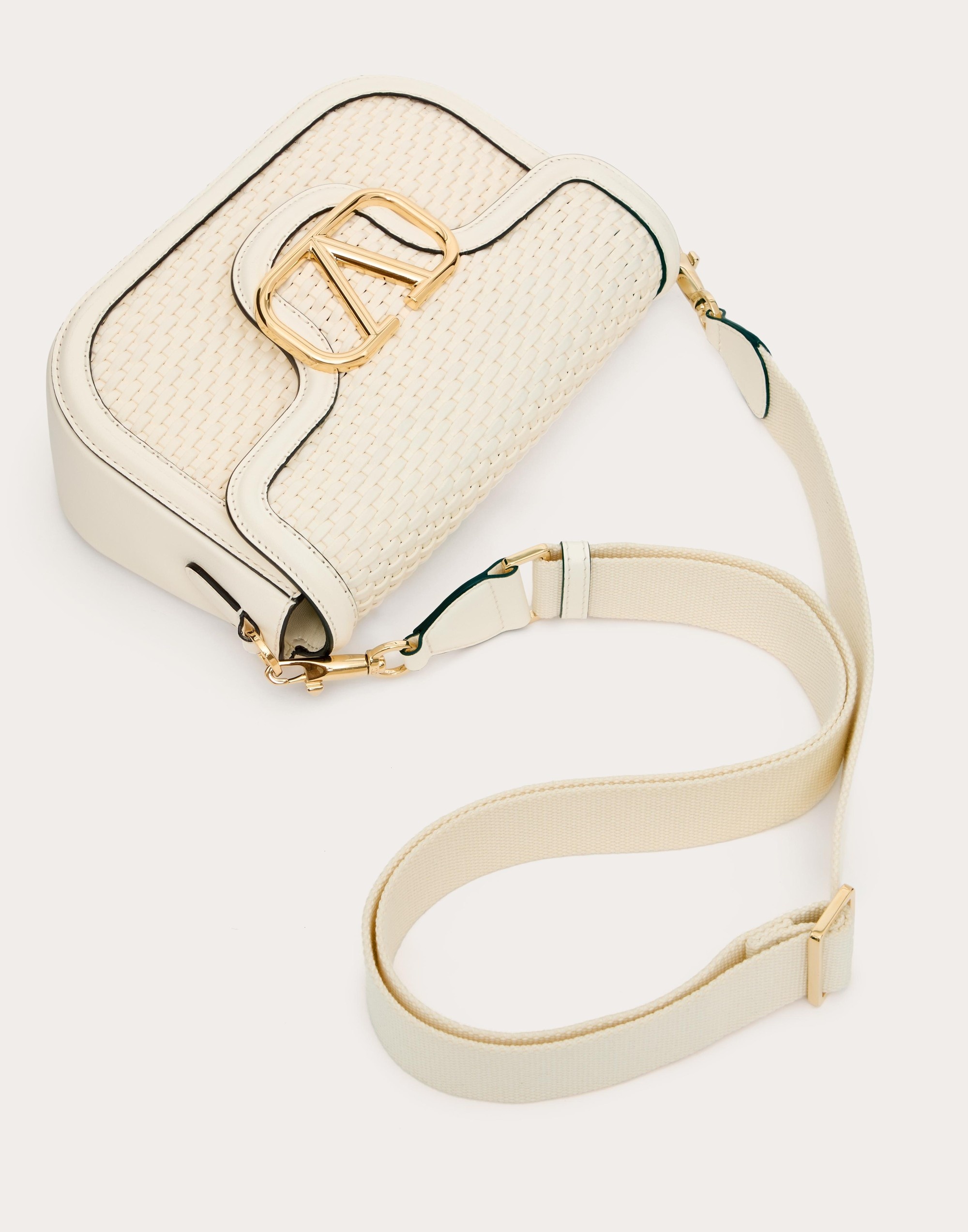 ショルダーバッグ・ポシェット Valentino Garavani Ivory Leather Alltime Shoulder Bag Valentino Garavani Alltime Leather Bag – Daniello.com