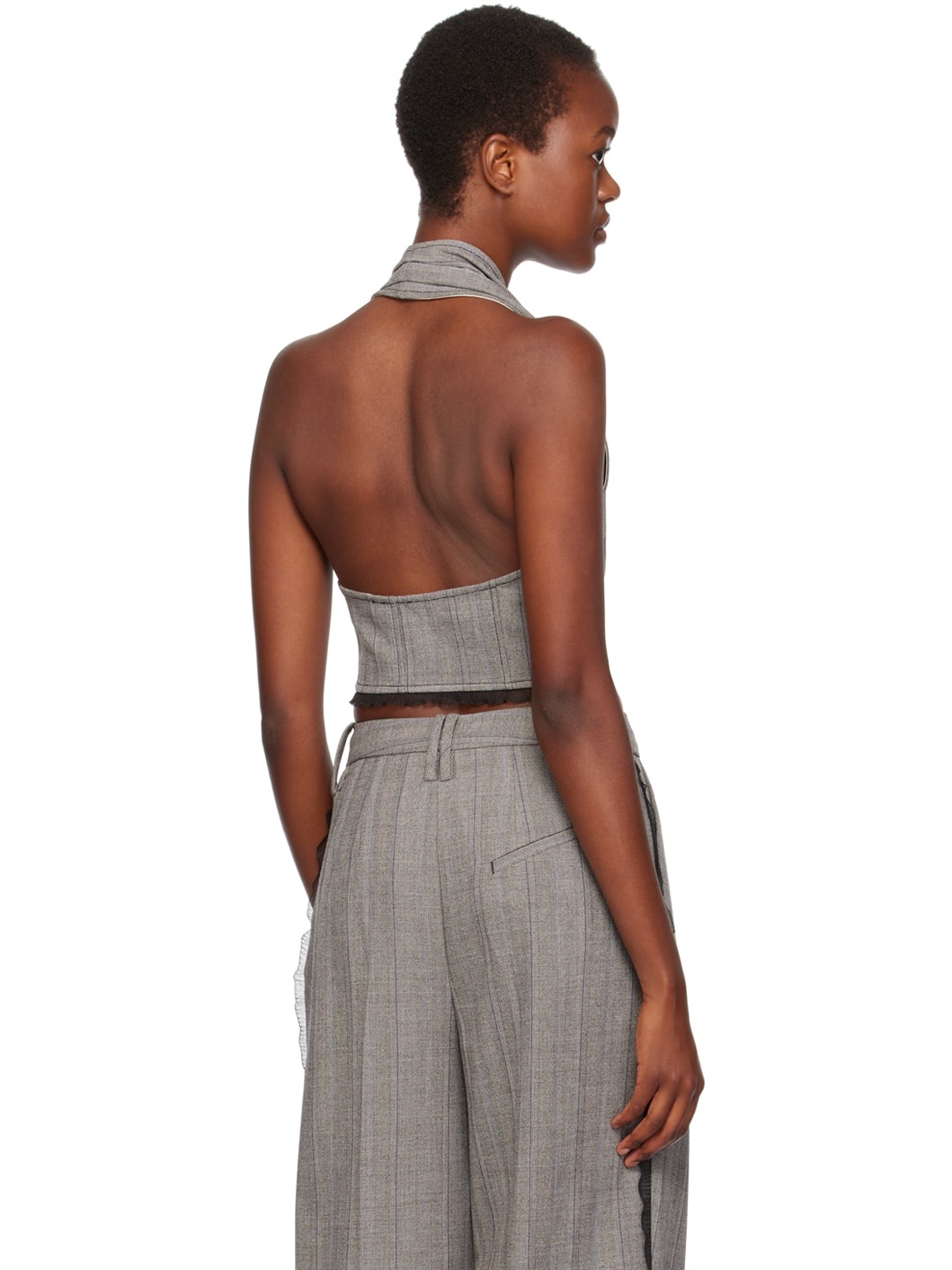 Gray Wrap Vest - 3