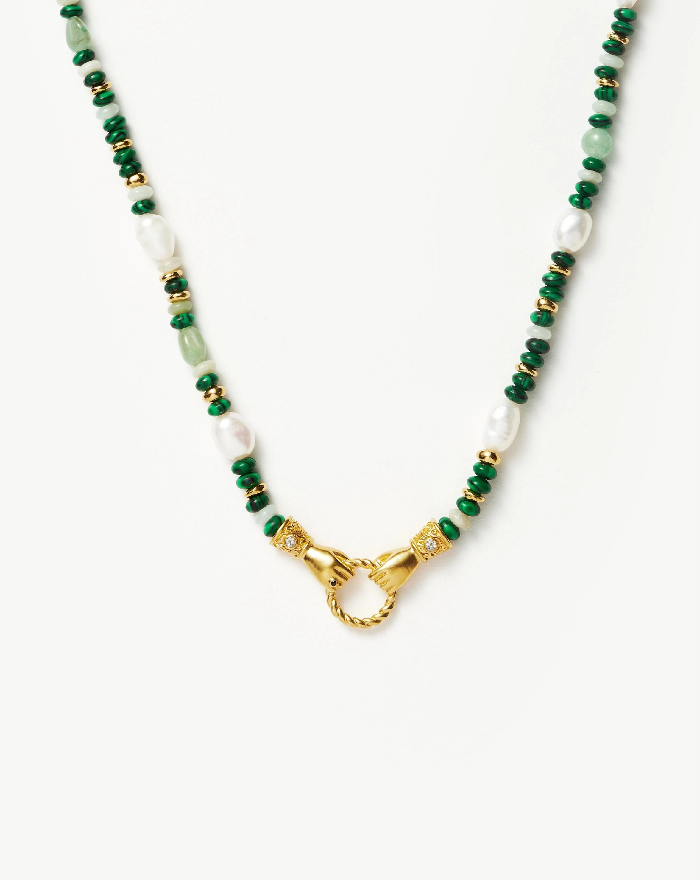 Harris Reed In Good Hands Beaded Gemstone Necklace - 1