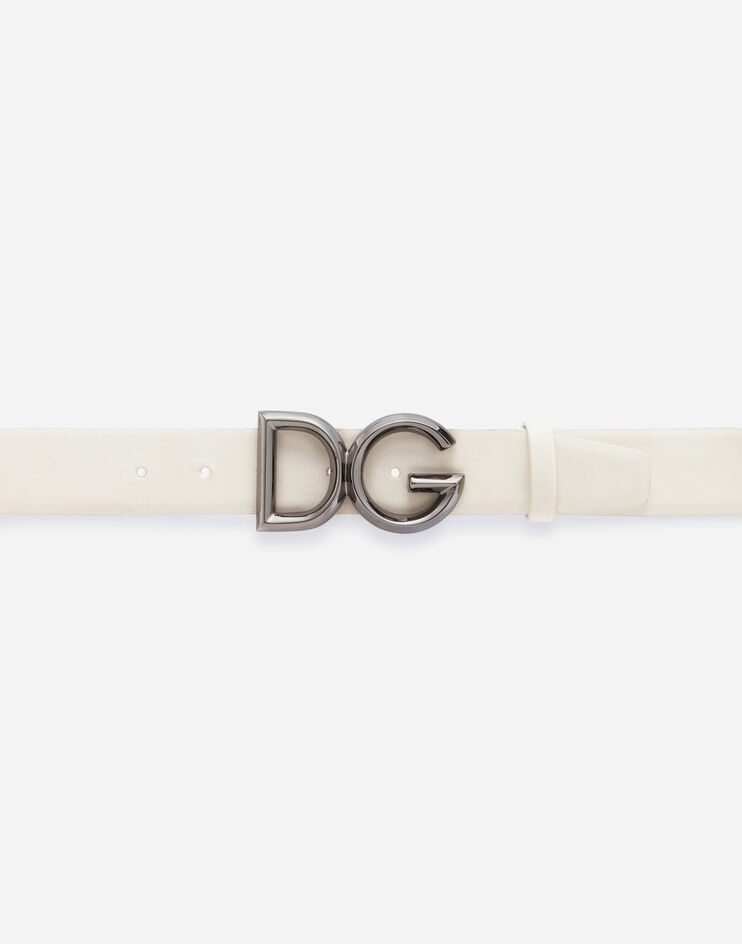 Cowhide belt with DG logo - 3