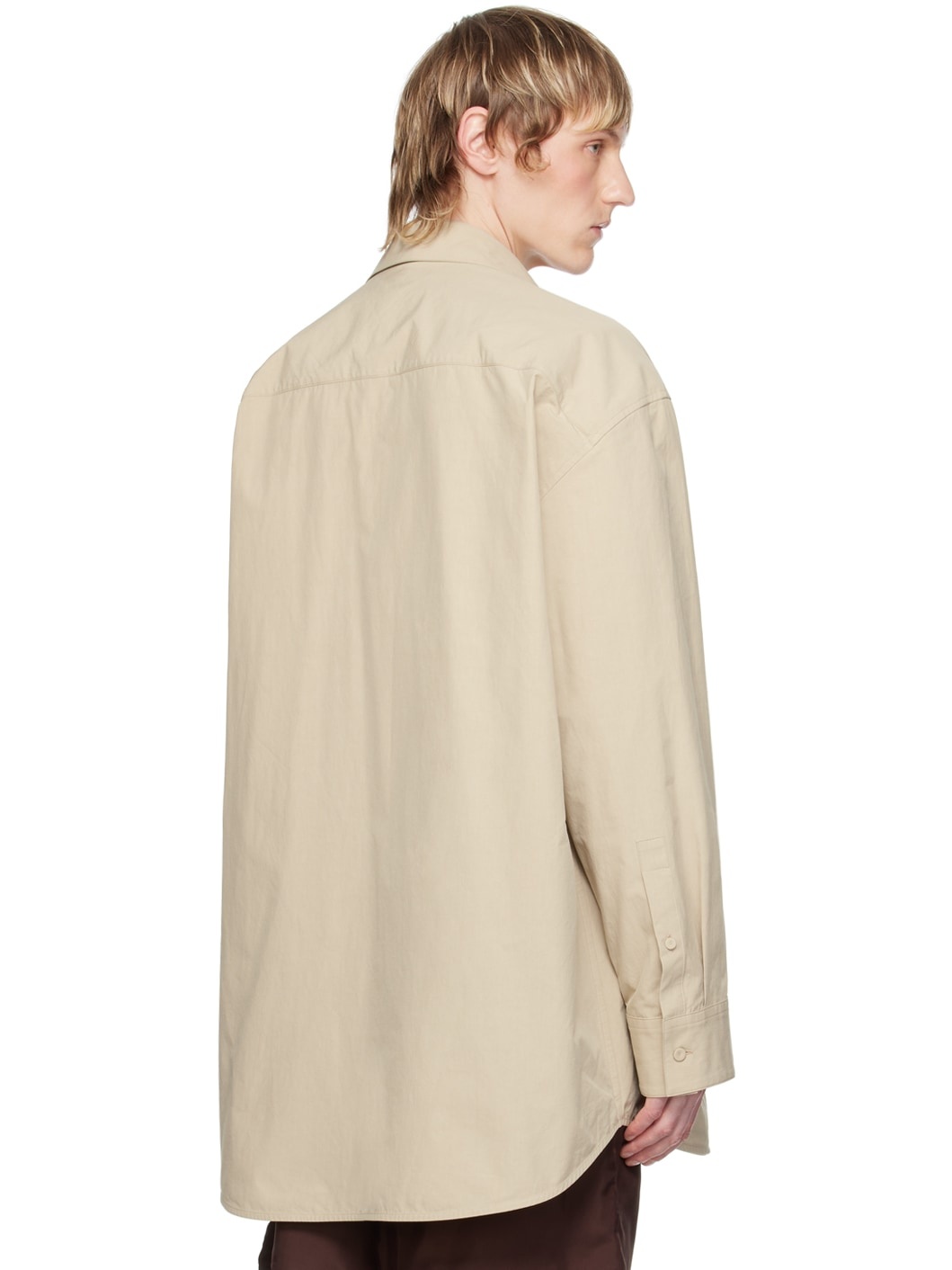 Beige Layered Shirt - 3
