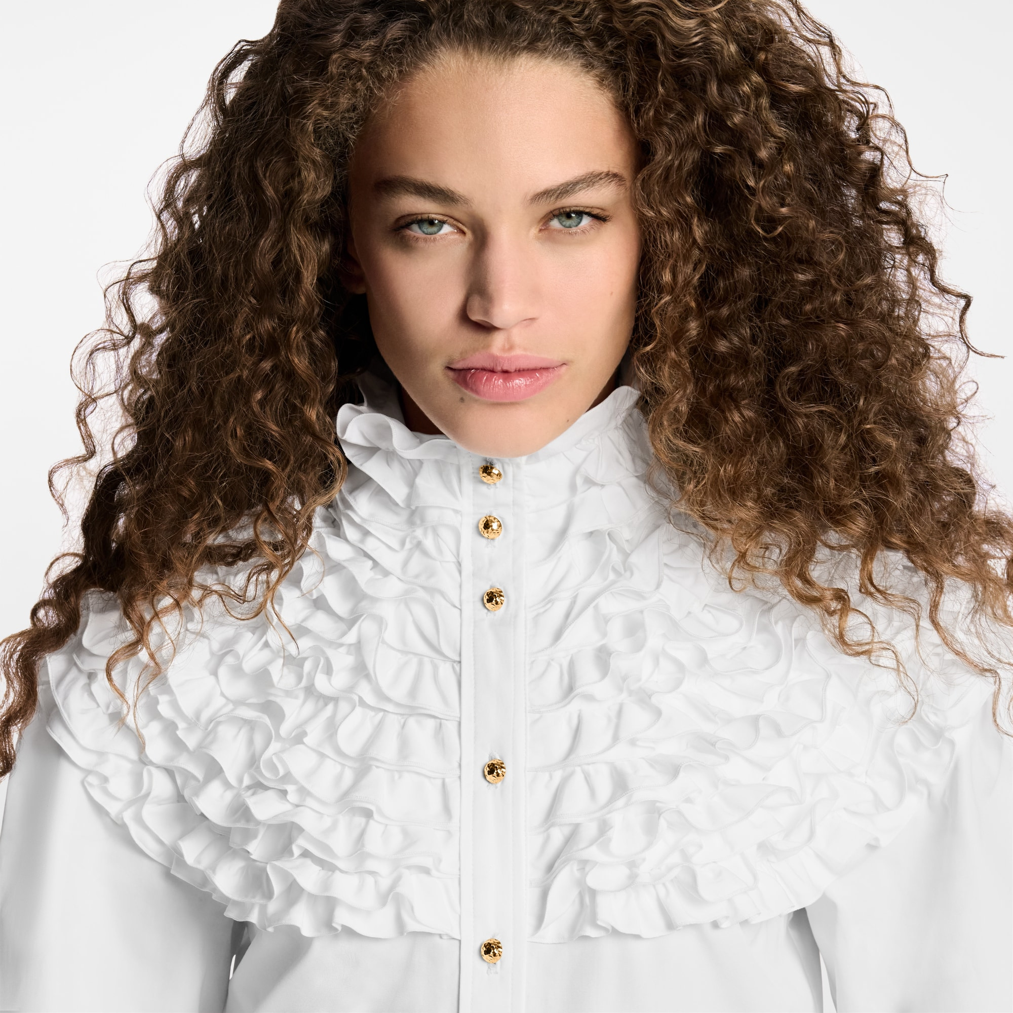 Ruffle Neck Shirt - 4
