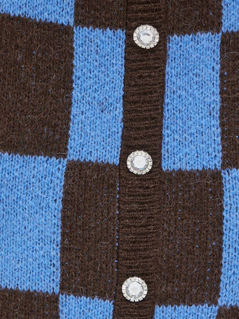 checkerboard button mini skirt 4