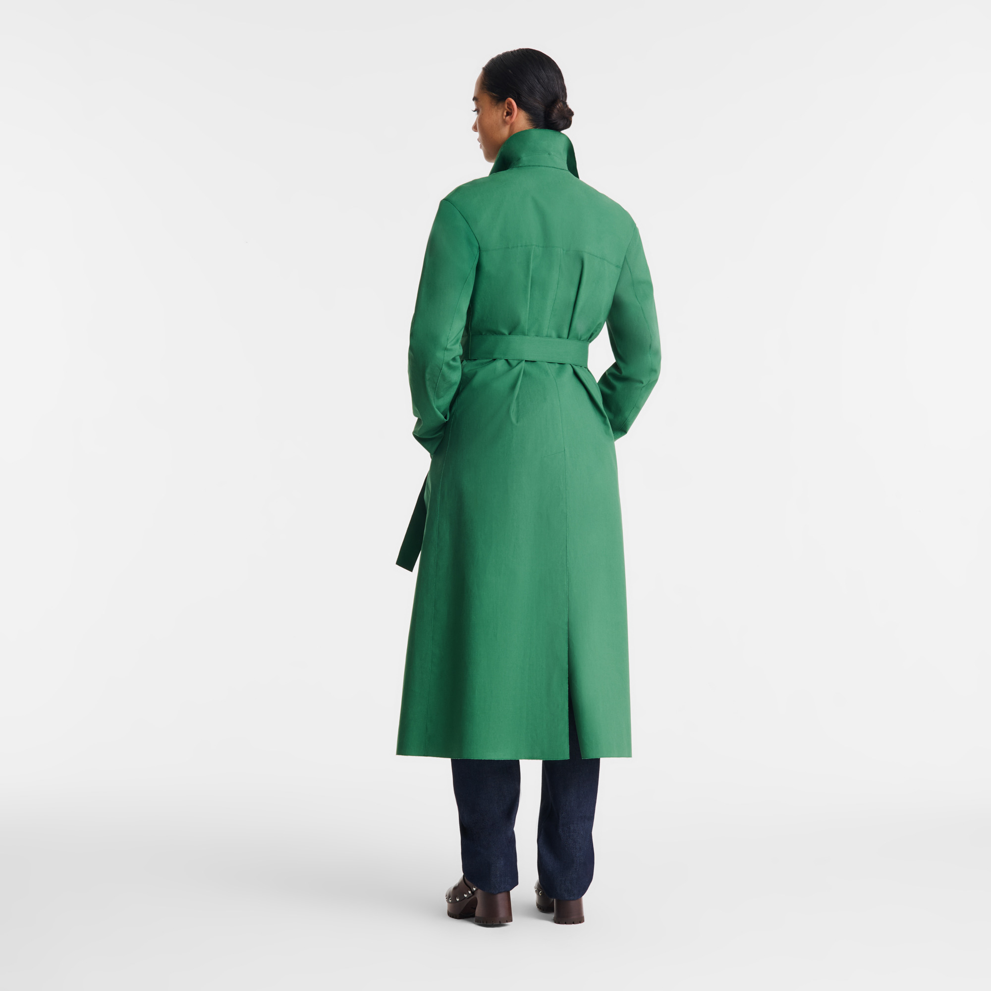 Trench coat British Green - Water-repellent technical canvas - 3