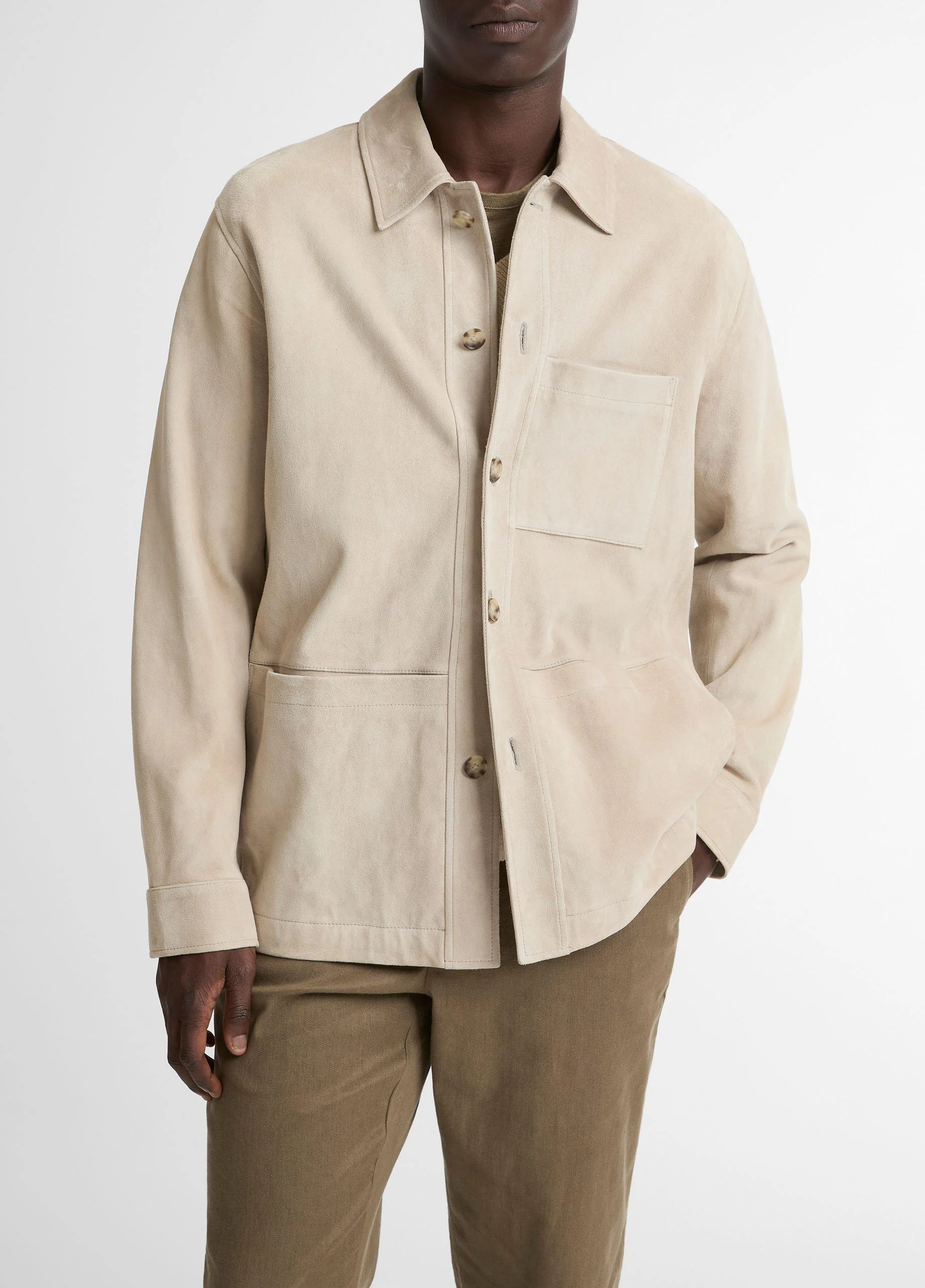Suede Utility Jacket - 1