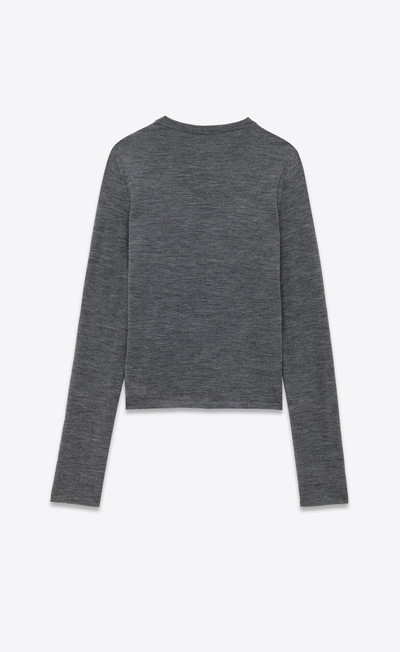 SAINT LAURENT sweater in cashmere, wool and silk outlook