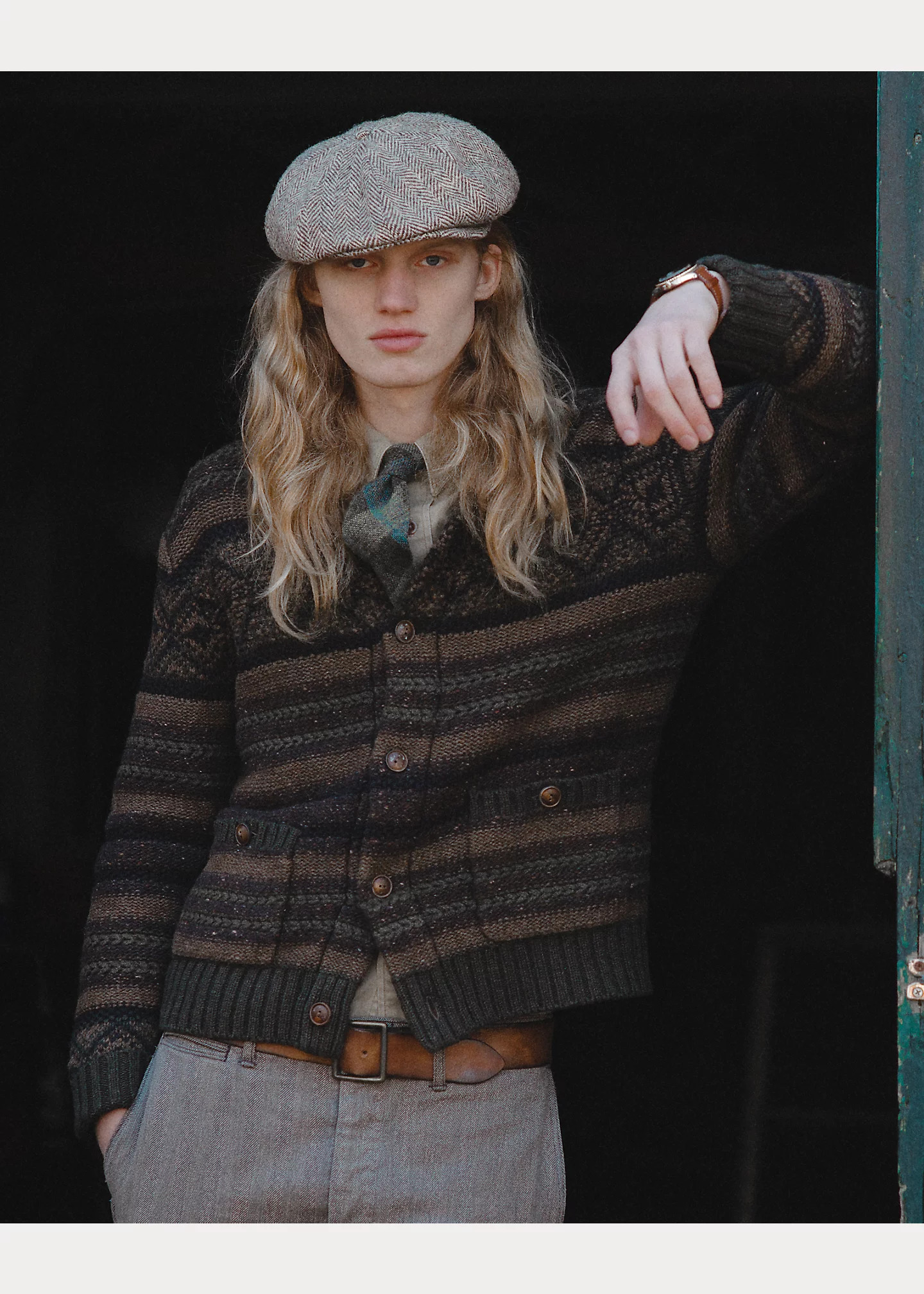 Wool-Cotton Shawl-Collar Cardigan - 6