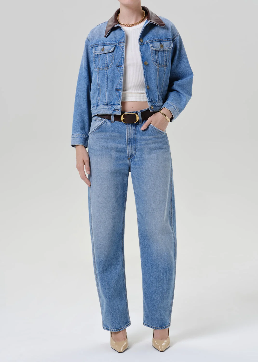 Skylar Denim Jacket In Sunlit - 1