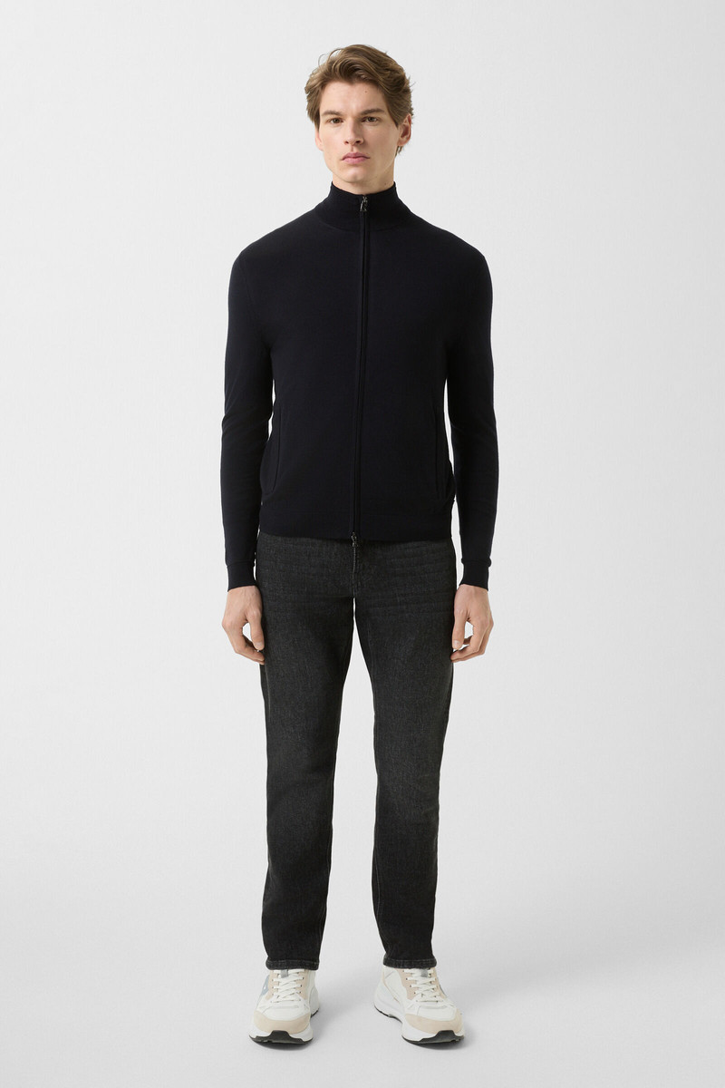 BOGNER Knit jacket Oscar in Navy blue outlook