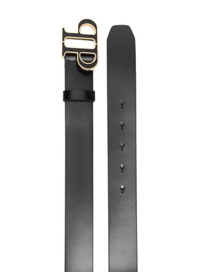 PHILIPP PLEIN logo-motif leather belt outlook
