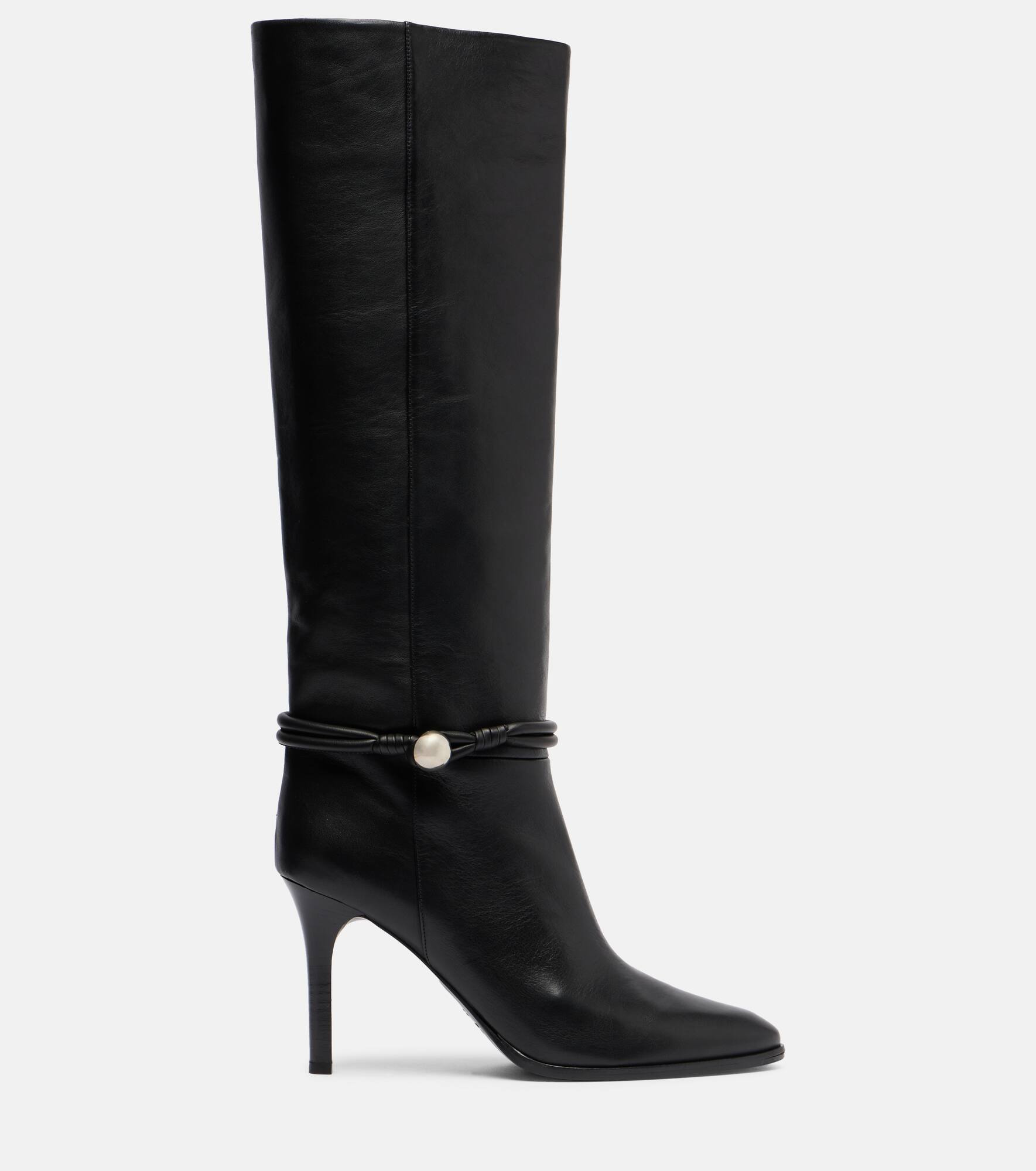 Ieva Button 90 leather knee-high boots - 4
