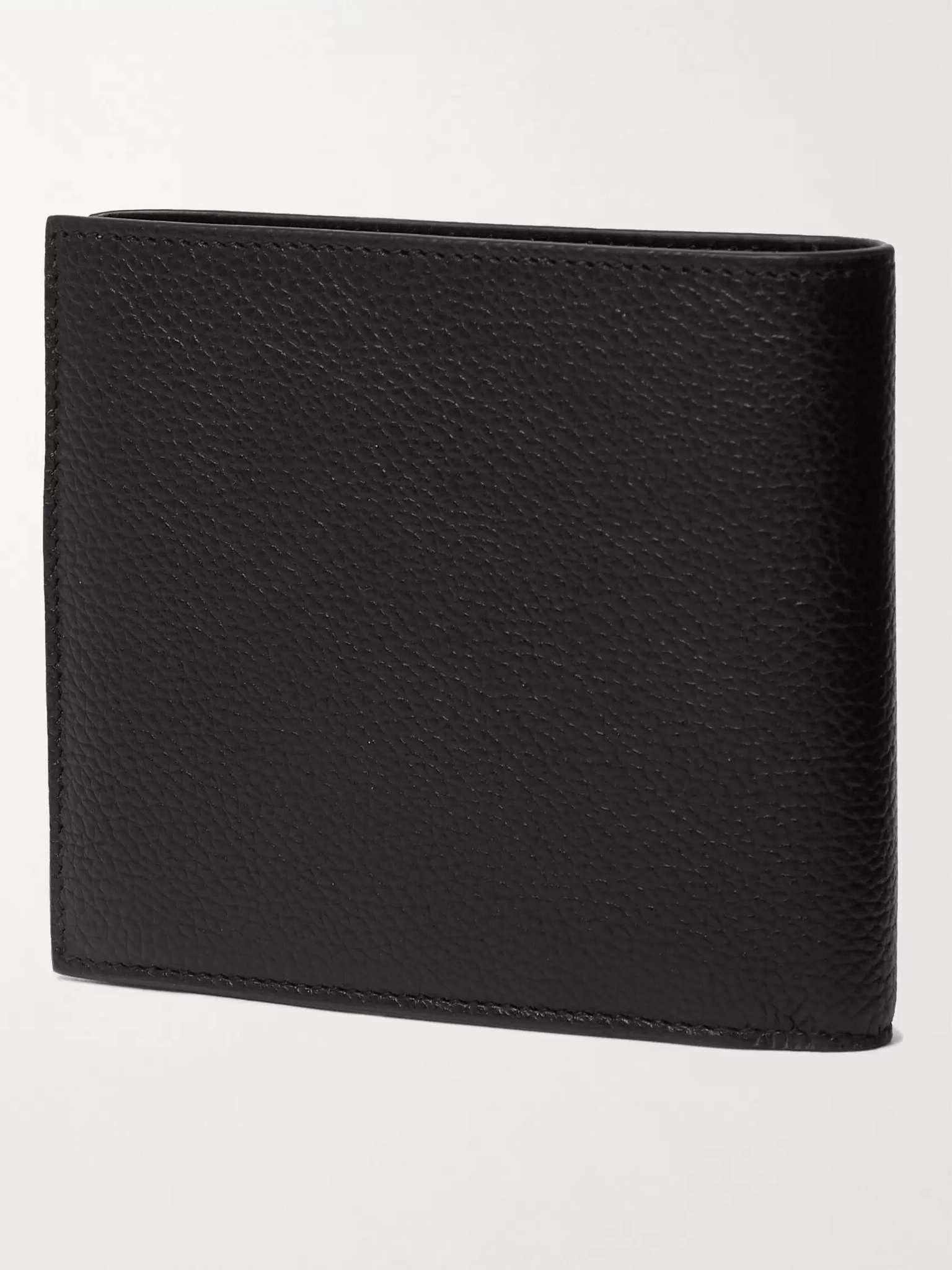 Logo-Print Full-Grain Leather Billfold Wallet - 3