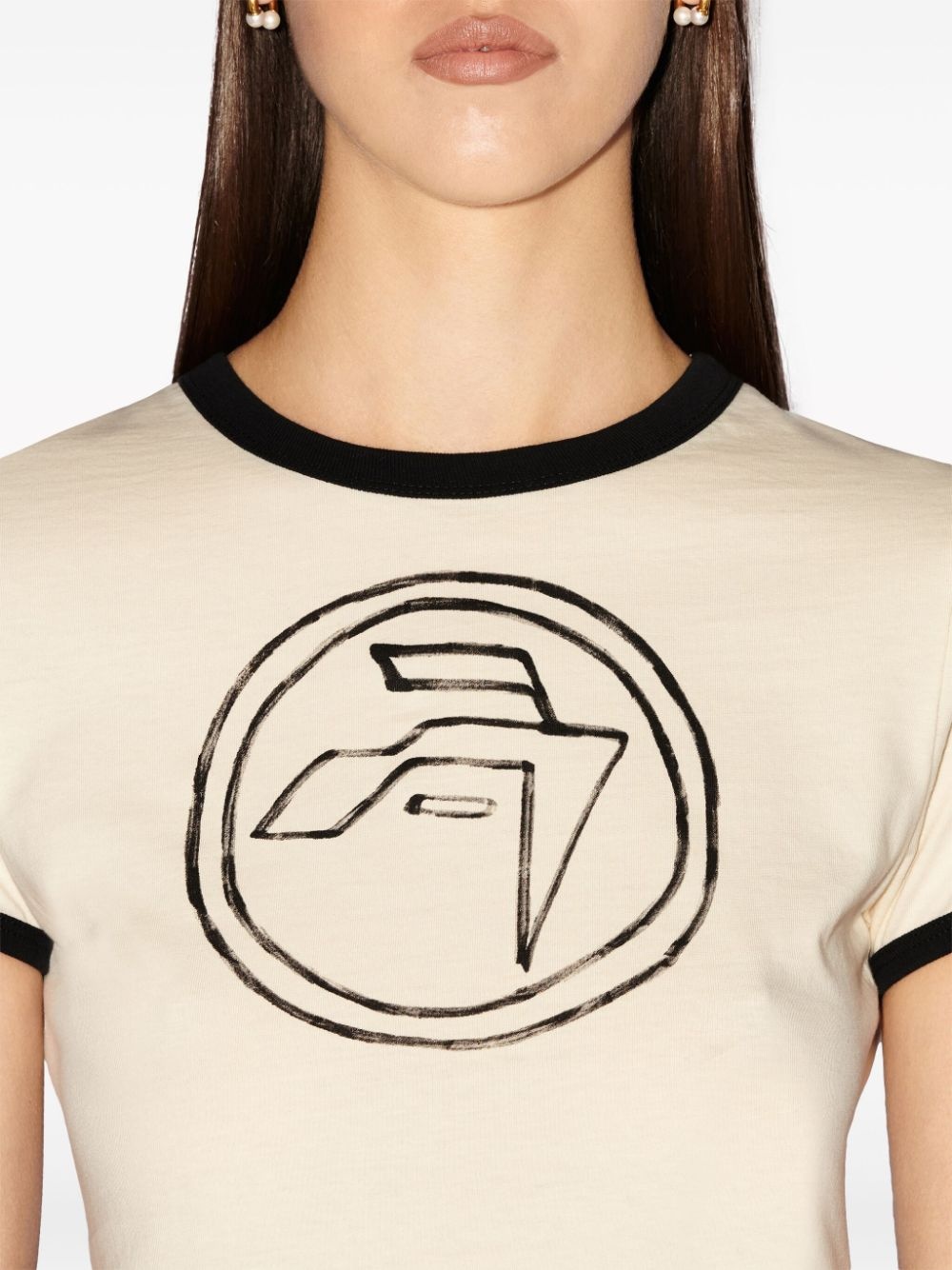 hand-print organic cotton T-shirt - 6