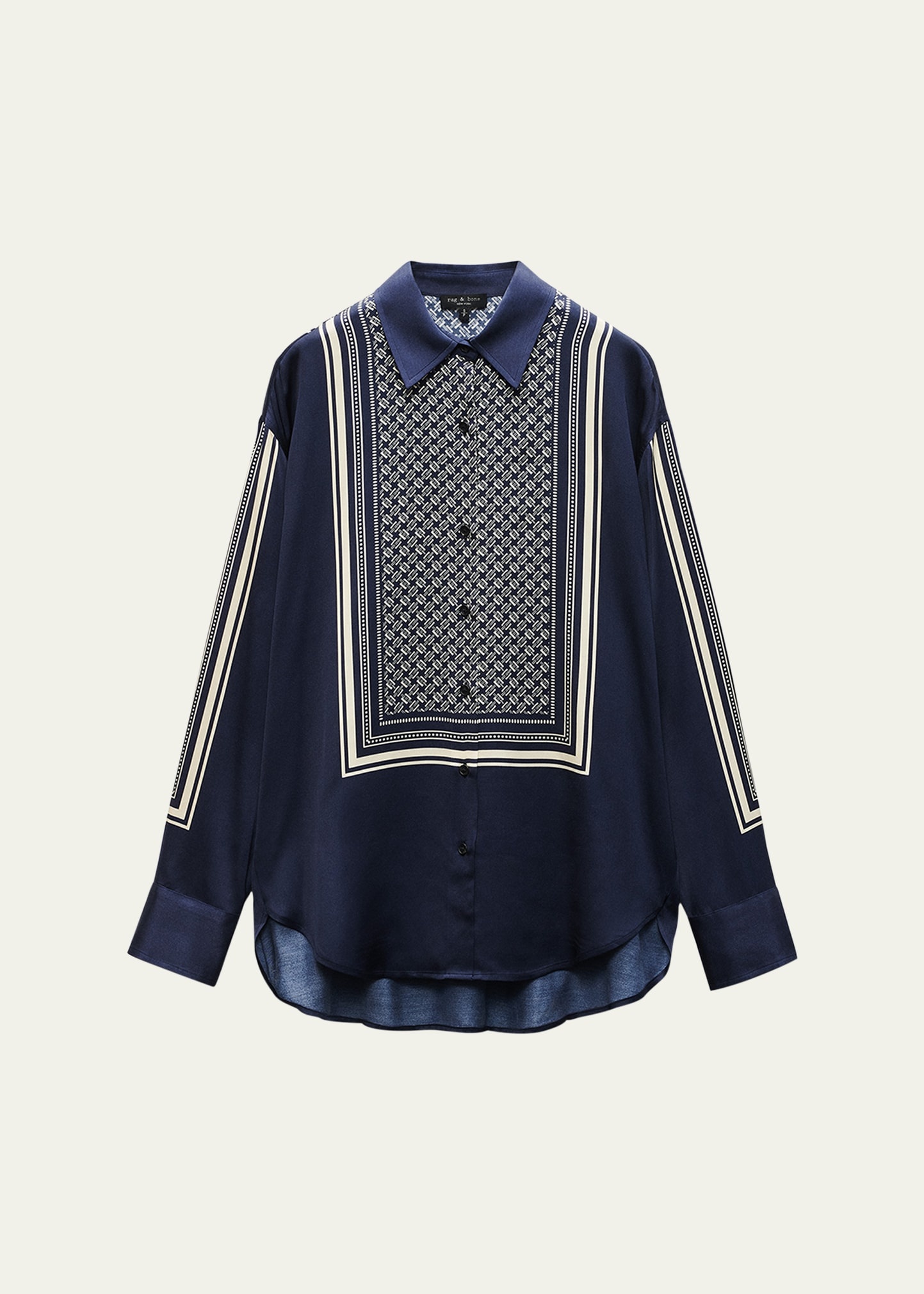 Jessica Printed Long-Sleeve Shirt - 1