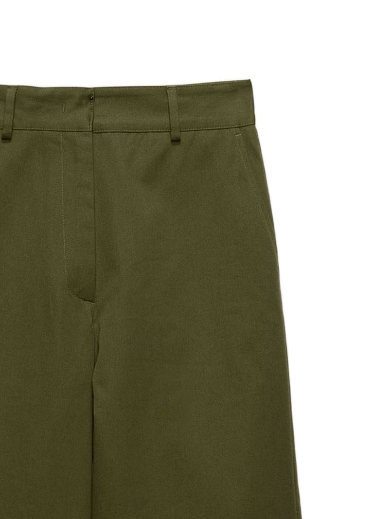 MSGM wide-leg panelled cotton trousers outlook