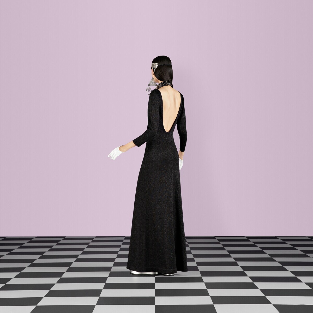 Lame viscose dress - 6