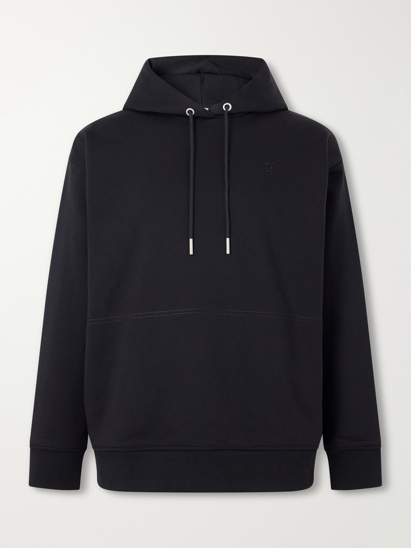 Club Collective Logo-Embroidered Organic Cotton-Blend Hoodie 1