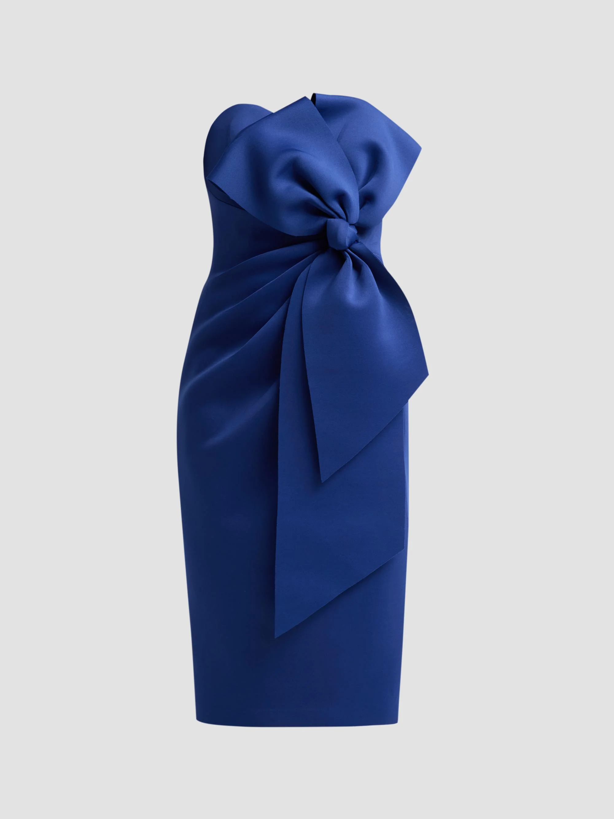 Women's Sculpted Bow Cocktail Dress - Bright Navy - 1
