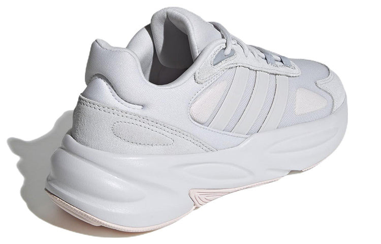 adidas gazelle silver green womens ozelle cloudfoam lifestyle running shoes magic beige / magic beige / sand  strata  Footway.com