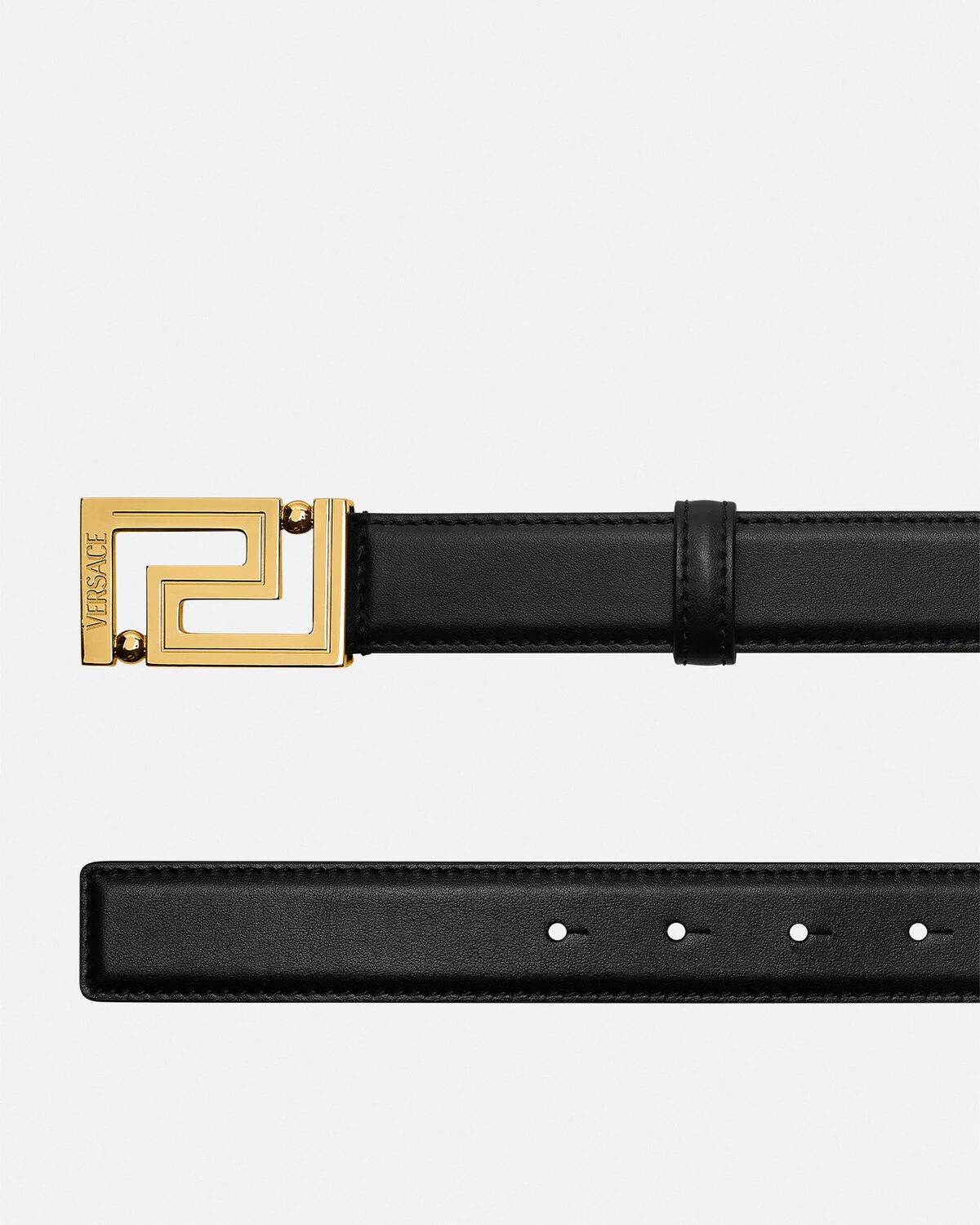 Greca Leather Belt 3 cm - 2