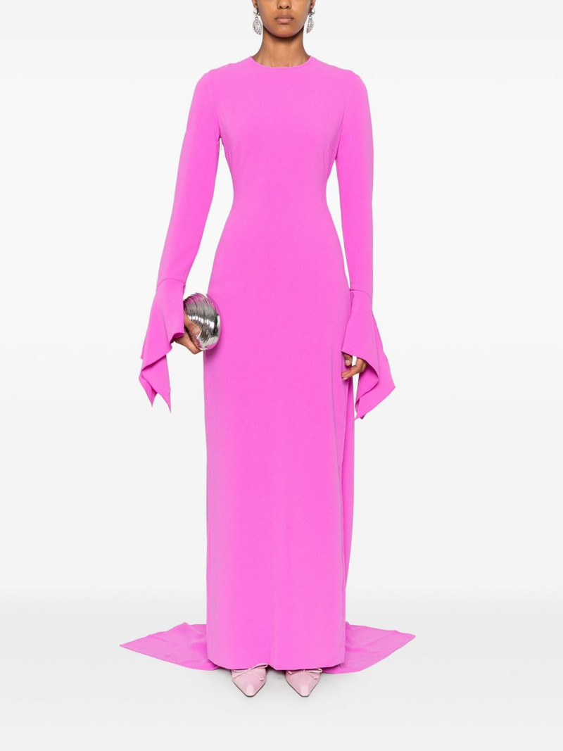 SOLACE LONDON Blake bell-sleeve maxi dress outlook